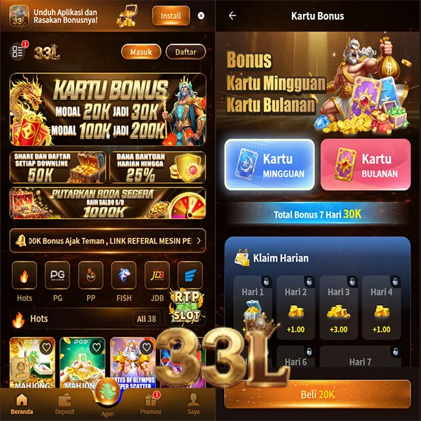 33L Bonus Member Baru 100%